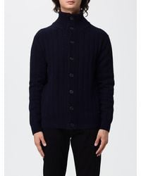 Brooksfield - Button-Up Ribbed Wool Cardigan - Lyst