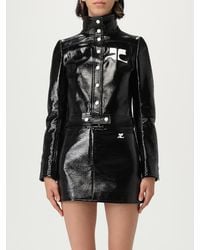 Courreges - Courr&Egrave	Ges Patent Leather Jacket - Lyst