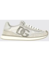 Dolce & Gabbana - Dolce &Amp Gabbana Dg Cushion Suede And Mesh Sneakers - Lyst