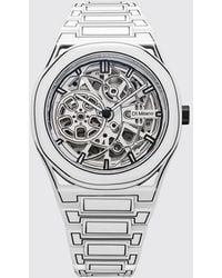 D1 Milano - Skeleton Sketch Automatic Watch With Steel Case And Sapphire Glass - Lyst