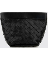 Bottega Veneta - Flap Intrecciato Calfskin Mini Bag With Zip Closure - Lyst