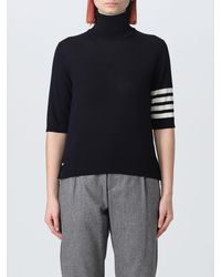 Thom Browne - Sweater In Merino Wool With 4-bar Stripe - Lyst
