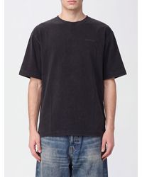 Off-White c/o Virgil Abloh - Cotton T-Shirt With Arrow Logo And Dropped Shoulders - Lyst