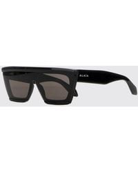 Alaïa - Rectangular-Shaped Cat-Eye Acetate Sunglasses - Lyst