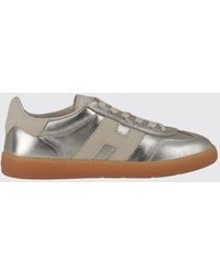 Hogan - Cool Laminated Leather And Nubuck Trainers With Side H Logo - Lyst