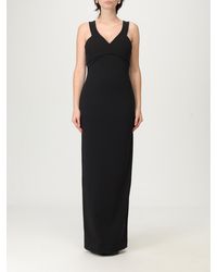 Solace London - Elegant Dress With Sleeveless And V-Neck Design For Special Occasions - Lyst