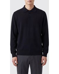 The Row - Long-Sleeved Knit Polo - Lyst
