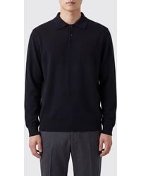The Row - Long-Sleeved Knit Polo - Lyst