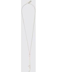 MM6 by Maison Margiela - Adjustable Brass Charm Necklace With A Trigger Clasp - Lyst