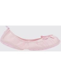 Balenciaga - Polyester Ballerina Flats With Decorative Bow And Round Toe - Lyst