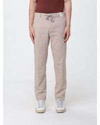 Myths - Cotton Slim Fit Trousers With Drawstring - Lyst