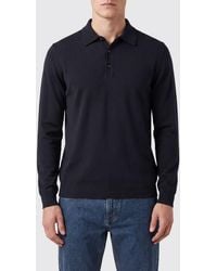 Roberto Collina - 3-Button Merino Wool Knit Polo Shirt - Lyst
