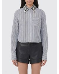 Sportmax - Striped Shirt With Jewel Collar - Lyst