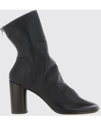 Lemaire - Glove Crinkled-Effect Lamb Leather Boots With High Heel - Lyst
