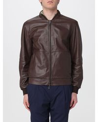 Corneliani - Reversible Leather Jacket - Lyst