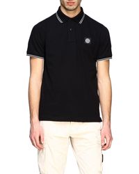 black stone island polo