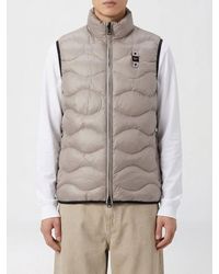Blauer - Quilted And Padded Waistcoat - Lyst