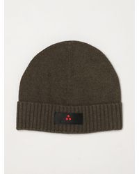 Peuterey - Wool And Cashmere Blend Beanie With Cuff And Logo Patch - Lyst