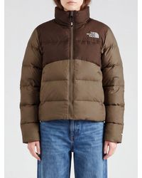 The North Face - Water-Repellent Cropped Puffer Jacket With Funnel Neck - Lyst