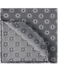 Brunello Cucinelli - Silk Pocket Square With Geometric Jacquard Pattern - Lyst