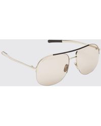 Gucci - Pilot Style Metal Sunglasses With Double Bridge - Lyst