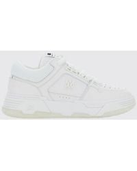 Amiri - Ma-1 Leather And Mesh Sneakers With Monogram And Padded Ankle - Lyst