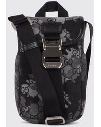 Gucci - Coated Cotton Crossbody Bag With Camouflage Gg Monogram Print - Lyst