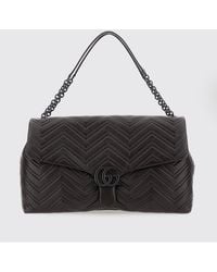 Gucci - Large Gg Marmont Quilted Nappa Shoulder Bag By - Lyst