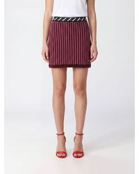 Versace - Mini-Jupe Crayon En Maille De Laine Vierge À Motif Géométrique - Lyst