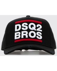 DSquared² - Baumwoll-Twill-Kappe Mit Logo - Lyst