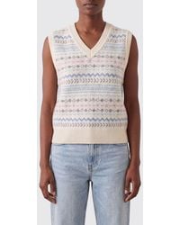 DUNST - Jacquard Knit Waistcoat - Lyst