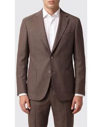 Santaniello - Single-Breasted Wool Blend Blazer - Lyst