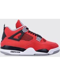 Nike - Air Jordan 4 Retro High-Top Smooth Leather Trainers With Bicolour Design - Lyst