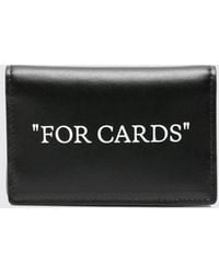 Off-White c/o Virgil Abloh - Quote Leather Credit Card Holder - Lyst