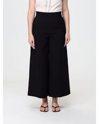 Chloé - Chlo&Eacute Sleeveless Pure Silk V-Neck Top With Embroidered Lace Inserts - Lyst