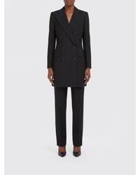 Ferragamo - Wool Double Breasted Blazer - Lyst