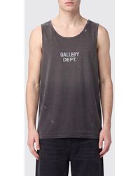 GALLERY DEPT. - Camiseta Sin Mangas De Algodón Con Cuello De Pico Y Logo Estampado - Lyst
