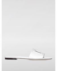 Dolce & Gabbana - Flat Sandals - Lyst