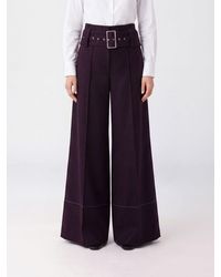 Liviana Conti - Chris High-Waisted Flared Cashmere Blend Trousers - Lyst