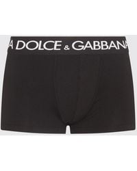 Dolce & Gabbana - Dolce &Amp Gabbana Slim Fit Stretch-Cotton Boxer Briefs With Logo Waistband - Lyst