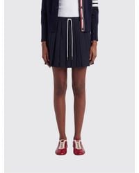 Thom Browne - Pleated Wool Skirt - Lyst