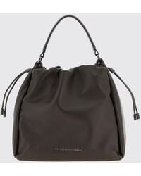 Brunello Cucinelli - Leather Bucket Bag - Lyst