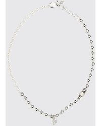 McQueen - Alexander Skull Pendant Brass Choker Necklace - Lyst