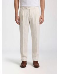 Brunello Cucinelli - Stretch Cotton Chino Trousers - Lyst