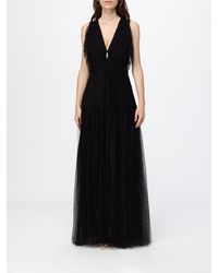 Elisabetta Franchi - Long Tulle Dress - Lyst
