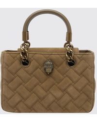 Kurt Geiger - Kensington Small Quilted Suede Handbag - Lyst