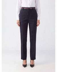 Gucci - Slim Fit Wool Trousers With Slash And Welt Pockets - Lyst
