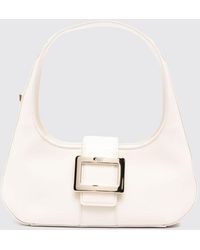 Roger Vivier - Belle Vivier Smooth Leather Hobo Bag With Iconic Buckle - Lyst