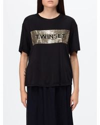 Twinset - Viscose T-Shirt With Sequins - Lyst