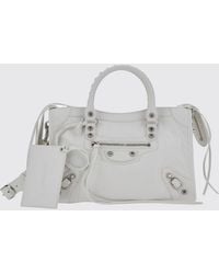 Balenciaga - Le City Studded Arena Lambskin Handbag With Shoulder Strap - Lyst